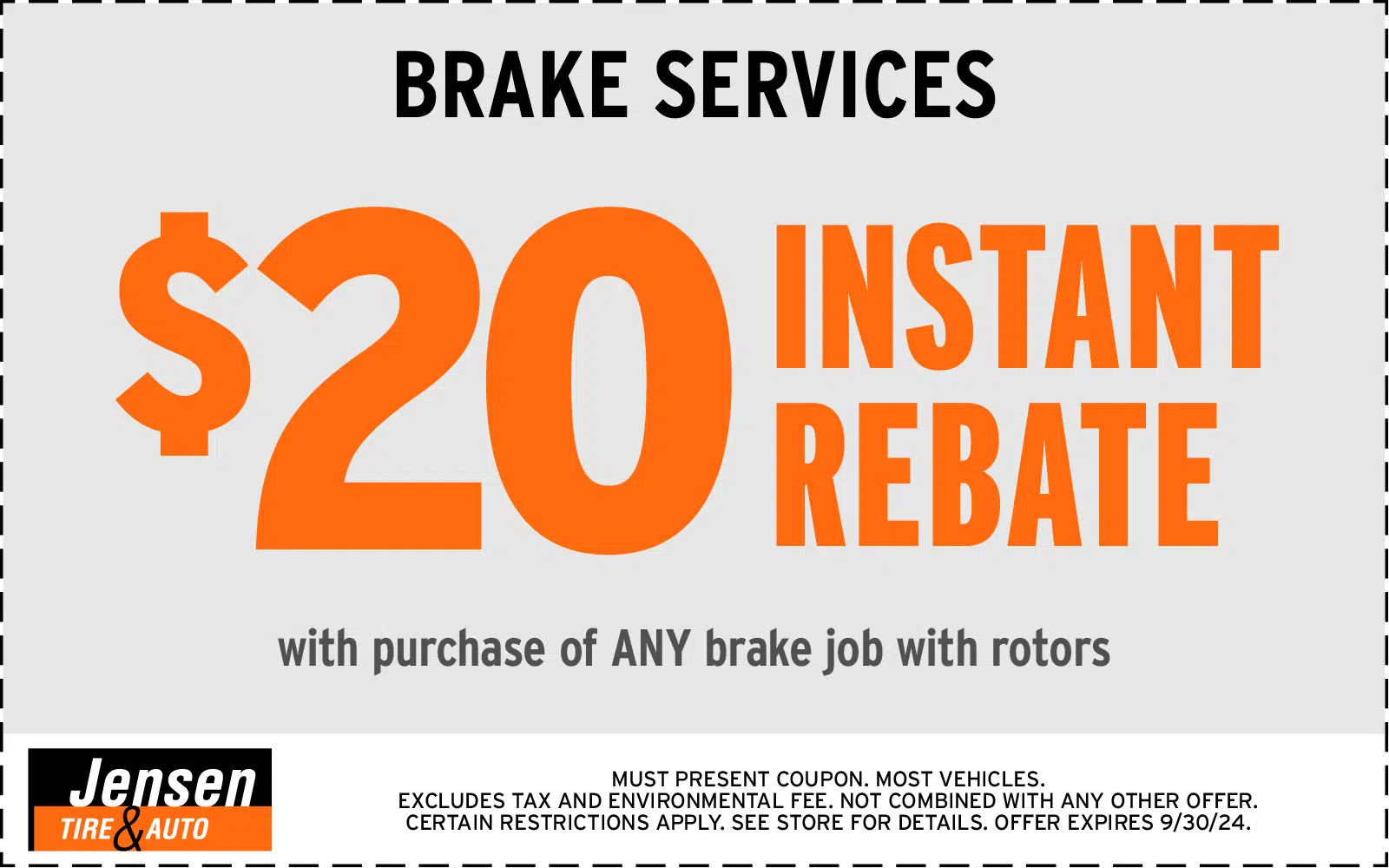 Any Brake Service Coupon