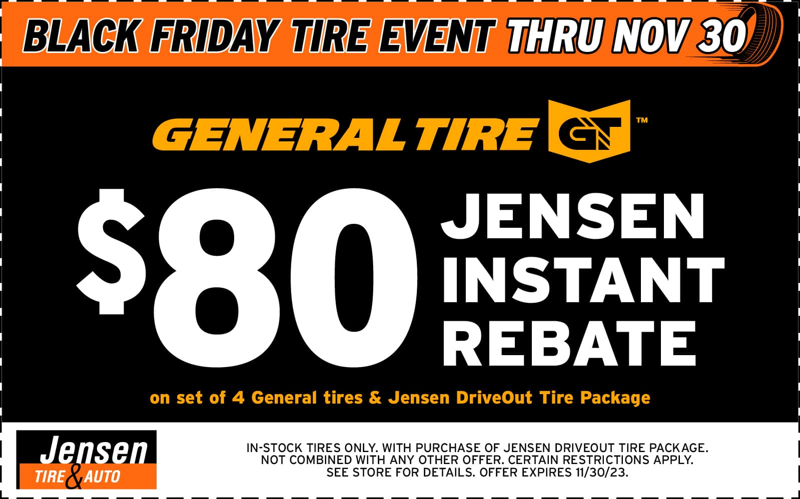 General Tire Coupon Jensen Tire & Auto